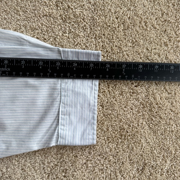 Taylor Swift 3XL Blue Stripe Button Down Shirt Birds Graphic Back - Picture 11 of 11